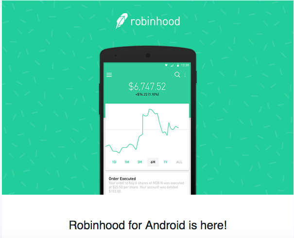 Aplikacja mobilna RobinHood