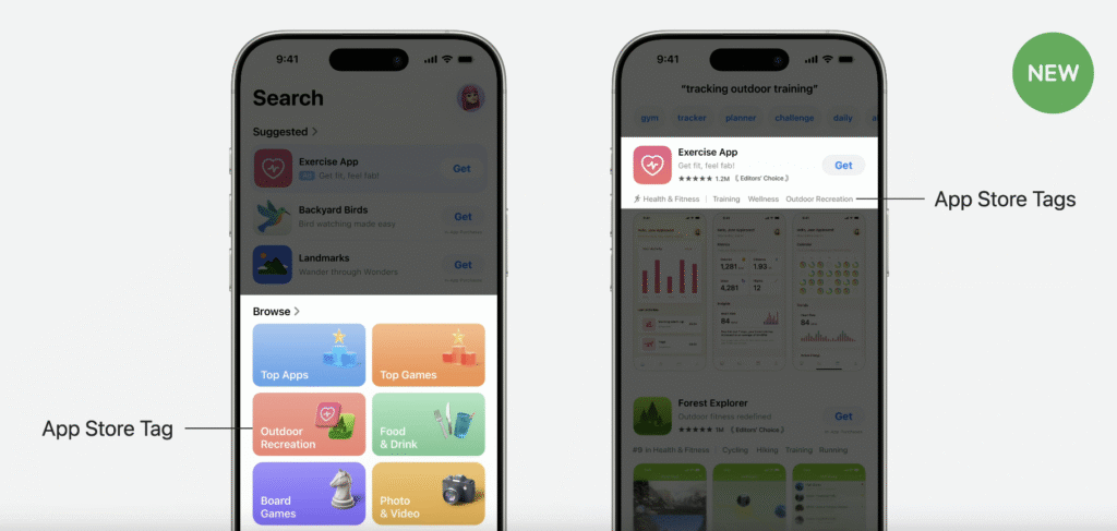 Nowa funkcjonalność w App Store: Tagi Nowa funkcjonalność w App Store: Tagi